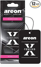 AREON X AXV03 Hanging Best Car Air Freshener Bubble Gum Scent, Paper Hanging Ornaments, Long Lasting Scent for Car or Home 12
