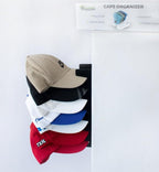Acrylic Cap Organizer for Baseball Caps – Wall Mounted Hat Rack Holder for 7 Hats, Hat Stand Display, Closet & Wall Storage w