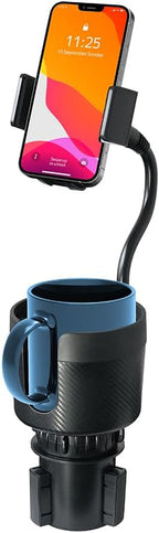 CupCargo Pro – 2-in-1 Car Cup Holder Expander and 360° Phone Mount with Adjustable Base and Flexible Neck, Universal Fit
