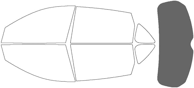 Rvinyl Window Tint Kit Compatible with Acura RDX 2019-2025 - Rear Windshield Precut Kit - 35%