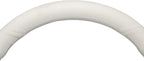 MEWANT Hand Stitched White Leather Steering Wheel Cover for Tesla Model 3 Highland 2023 2024 2025