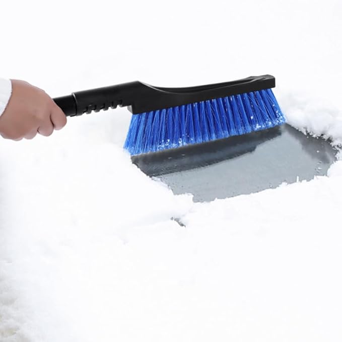 FAVOMOTO 1pc Snow Scraper and Ice Removal Brush Detachable Multi-Function Tool for Snow Removal Telescopic Design for Suvs and Trucks Compact Easy to Store