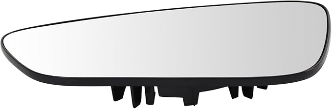 TRQ Driver Side Mirror Glass Heated For Factory Equipped Mirrors Compatible with 2015-2017 Chrysler 200