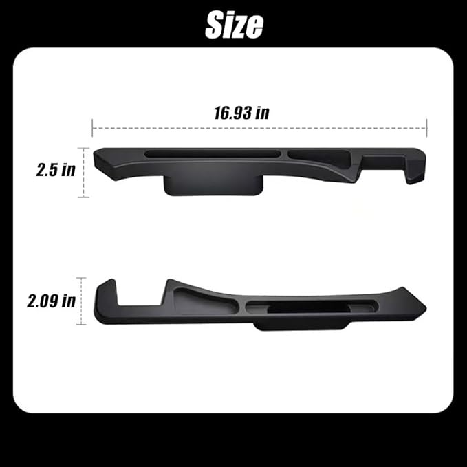 2-Pack Car Seat Gap Filler, Universal Car Seat Gap Filler Organizer, Seat Gap Plug, Multifunctional Seat Side Gap Filler with Organizer & Hook Function Seat & Console (Red)
