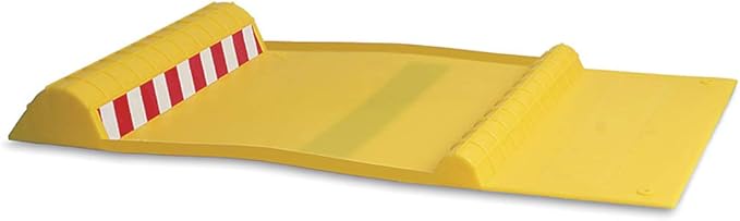 Maxsa 37356 Park Right 21" x 11" x 2" Parking Mat, Yellow