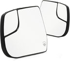 For Chevy Equinox 2010-2017 Mirror Glass Driver and Passenger Side Pair Heated | w/Backing Plate and Blind Spot Glass | Flat and Convex Glass Type | For 20873491, 20873492 | GM1324126, GM1325126