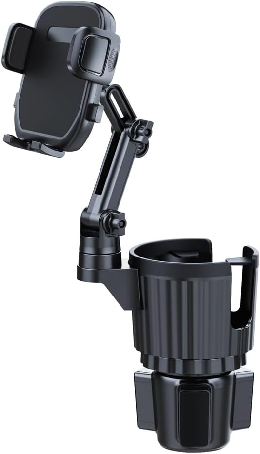 Cup Holder Phone Mount for Car, 2 in 1 Cell P Car Mount 360 Rotation Cup Holder Expander for Stanley 10-40oz Drink Bottles, M