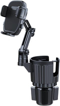 Cup Holder Phone Mount for Car, 2 in 1 Cell P Car Mount 360 Rotation Cup Holder Expander for Stanley 10-40oz Drink Bottles, M