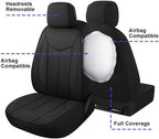 CAROMOP Waterproof Car Seat Cover Full Seats, Neoprene Seat Covers for Cars,Split Bench Compatible Car Interior Covers, Unive