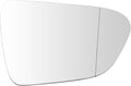 TRQ Driver Side Mirror Glass Aspherical Heated Clear Compatible with 2017-2023 Tesla Model 3 TA1324101