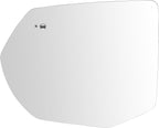 TRQ Driver Side Mirror Glass Heated Blind Spot Indicator Convex Compatible with 2021-2024 Chevrolet Tahoe Suburban, GMC Yukon