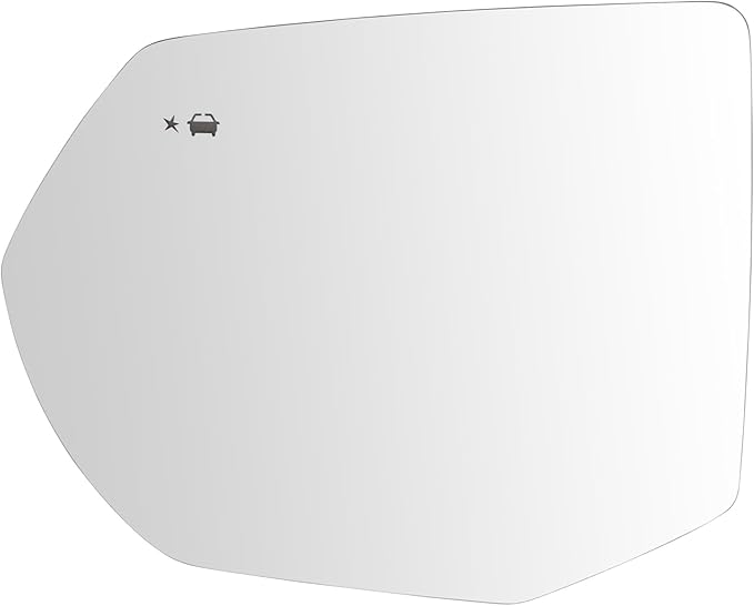 TRQ Driver Side Mirror Glass Heated Blind Spot Indicator Convex Compatible with 2021-2024 Chevrolet Tahoe Suburban, GMC Yukon