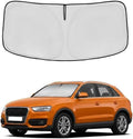 Windshield Sun Shade for Audi Q3 2013-2018 Sunshade Front Window Shade Custom Fit Q3 Accessories Sun Visor Foldable Shade Blocks UV Rays Accessories