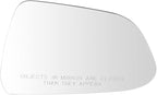 TRQ Passenger Side Mirror Glass Heated Convex For Factory Equipped Mirrors Compatible with 2017-2023 Tesla Model 3
