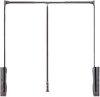 HOWHY Pull Down Closet Rod - Adjustable Side Mounted Closet Rod for Hanging Clothes,Easy to take and store clothes (Widths:27