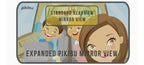 Family Car Mirror by Pikibu® - A better way to see your kids. View ALL your children and your blind spots - 180-degree View - High Definition Clarity