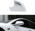 fit For Tesla Model 3 Front Wing Mirror Cover Holder Lower Tray 2017-2025，chrome matte left driver Side Mirror Bottom Cover Replacement for Tesla Model 3 Wing Repair(left）