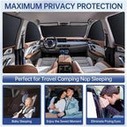 6PCS Car Window Shades for Honda HR-V 2023-2025, Window Covers for VEZEL Windshield Side Rear Windows, Full Set Privacy Protection Car Sunshade with UV Blocking for Camping Napping