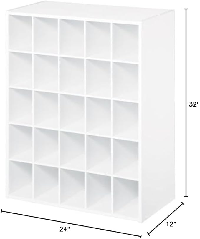 ClosetMaid 8506 25-Cube Organizer, White