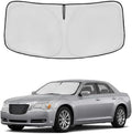 Windshield Sun Shade for Chrysler 300 300C 2011-2024 2025 Sunshade Front Window Shade Custom Fit 300 300C Accessories Sun Visor Foldable Shade Blocks UV Rays Accessories