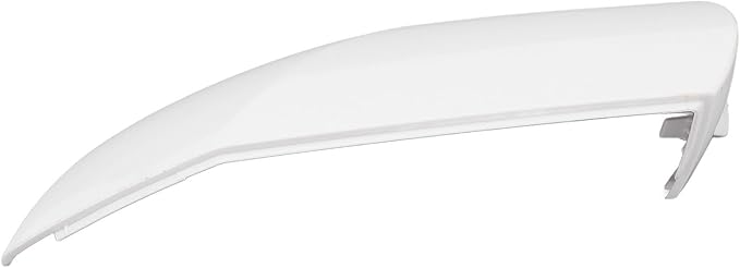 Side Mirror Cover Cap Unpainted White Rearview Wing Mirror Cap Weather Replacement for Hyundai Elantra 2021 to 2023 (Left)