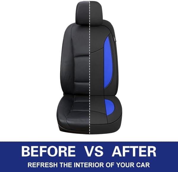 CAROMOP Neoprene Car Seat Cover 2 Front Seats, Waterproof Seat Covers for Cars, Universal Fit for Most Car Interior Covers-Se