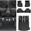 Floor Mats for BMW X3 G01 2018-2024, All Weather Floor Mats Trunk Cargo Liner with Backrest Protectors Accessories, Full Coverage Set (Not fit X3 30e)