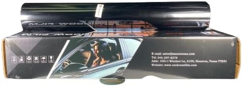 RockRose 5% Premium Carbon Car Window Tint Film 36 in x 25FT 2PLY Charcoal Privacy Film UV, Heat Blocking Tint for Car or Home Adhesive Film Easy Shrink, Plotter Friendly Pro Grade