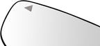 TRQ Left Driver Side Mirror Glass Heated Blind Spot Indicator Compatible with 2015-2017 Chrysler 200 CH1324190