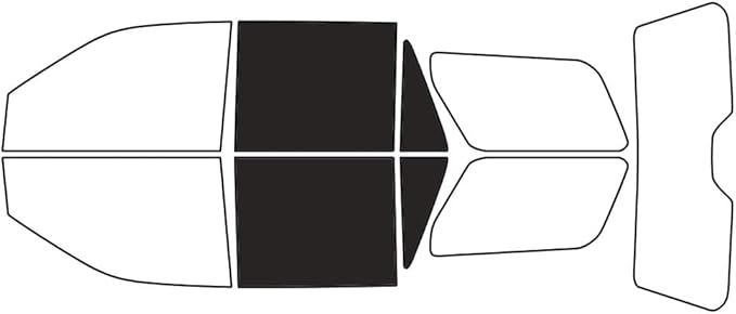 Rvinyl Window Tint Kit Compatible with Ford Expedition 2018-2024 - Back Precut Kit - 20%