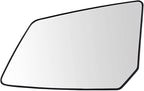 TRQ Driver Side Mirror Glass Non-Heated Compatible with 2009-2015 Chevrolet Traverse 2007-2013 GMC Acadia 2007-2010 Saturn Ou