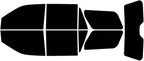 Rvinyl Window Tint Kit Compatible with Ford Expedition 2018-2024 - Complete Precut Kit - 5%