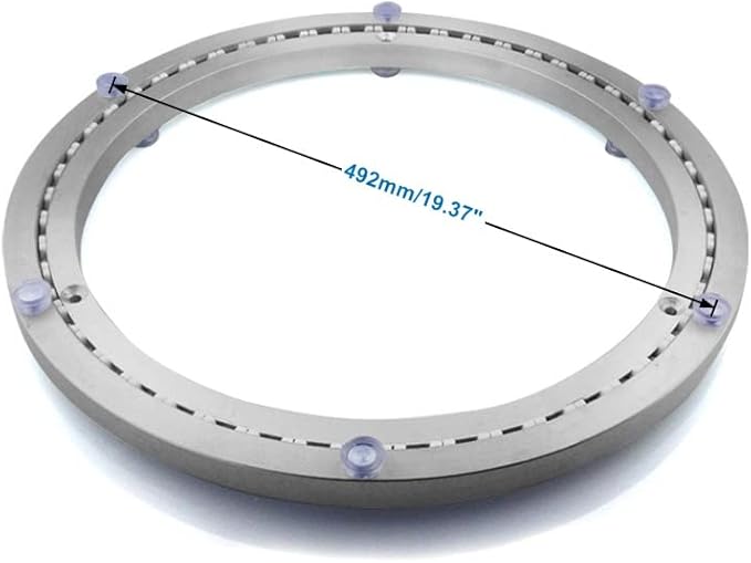 Aluminum Heavy Duty Lazy Susan Rotating Turntable Bearing Swivel Plate Hardware for Dining-Table (20 inch (14mm))