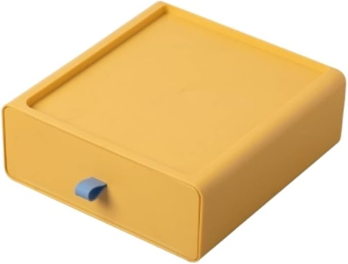 Skincare Organizers, Drawer Cosmetic Storage Box Dressing Table Desktop Versatile Sorting Box Makeup Organizer Counter(Yellow