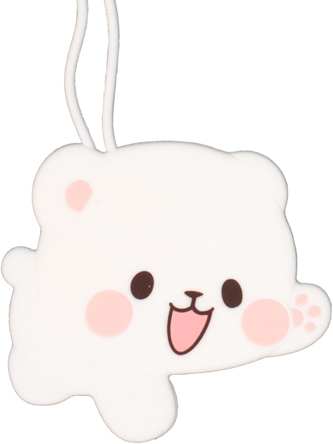 Milk and Mocha Luggage Tag Set Authorized Milkmochabear Merchandise Cute Adorable Silicone with Name ID Card Suitcase Label T