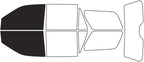 Rvinyl Window Tint Kit Compatible with Ford Expedition 2018-2024 - Black 20% - Single Ply No Bubble Film - Do it Yourself Vehicle Front Precut Kit