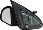 TRQ 2 Piece Driver and Passenger Side Mirror Assembly Set Manual Adjustment Non-Heated No Memory Black Compatible with 2005-2
