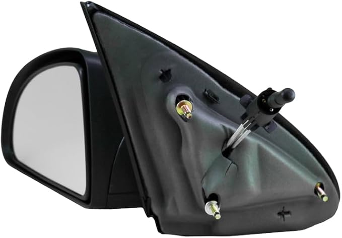TRQ 2 Piece Driver and Passenger Side Mirror Assembly Set Manual Adjustment Non-Heated No Memory Black Compatible with 2005-2