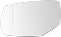 TRQ Driver Side Heated Mirror Glass with Backing Plate Compatible with 2013-2017 Honda Accord