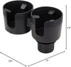 Cup Holder Expander for Car, 2 in 1 Cup Holder Phone Mount with Adjustable Base, Car Cupholder for Yeti Hydro Flasks 16-40oz 