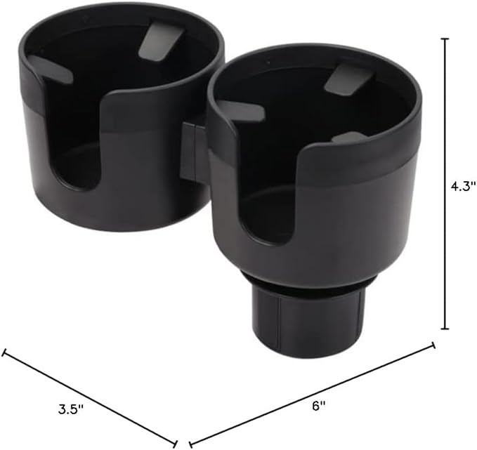 Cup Holder Expander for Car, 2 in 1 Cup Holder Phone Mount with Adjustable Base, Car Cupholder for Yeti Hydro Flasks 16-40oz 