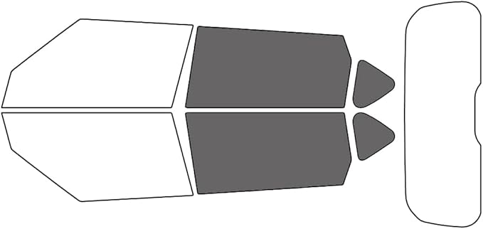 Rvinyl Window Tint Kit Compatible with Kia Soul 2014-2019 - Back Precut Kit - 35%