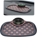 Multifunction Car Anti-Slip Mat, 2025 New Rotatable Anti Skid Car Dashboard Pad with Temporary Parking Numbe and Large Pad, P