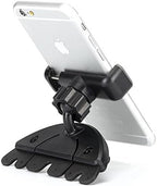 Car Mount CD Slot Holder Cradle Swivel Strong Grip Dock Compatible with LG V35 ThinQ - V40 ThinQ - V50 ThinQ 5G - V60 ThinQ 5G - Velvet