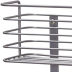 Household Essentials 1228-1 Double Basket Door Mount Cabinet Organizer | Mounts to Solid Cabinet Doors or Wall
