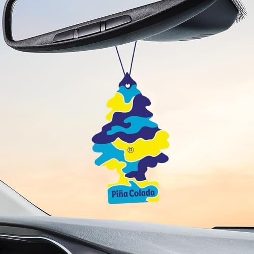 LITTLE TREES Car Air Freshener | Hanging Tree Provides Long Lasting Scent for Auto and Home | 24 Air Fresheners |Piña Colada