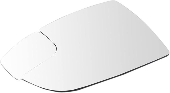 TRQ Driver Side Mirror Glass Snap On Clear Plastic Compatible with 2012-2018 Ford Focus