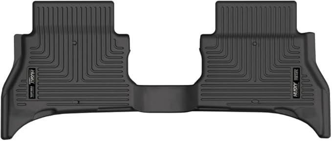 Husky Liners Weatherbeater Floor Mats | Fits 2021-2025 Jeep Wrangler 4XE Only | 2nd Row, 1-pc Black - 14081