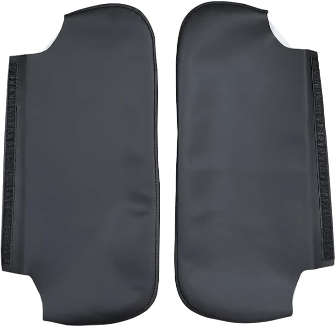 Black Car Sun Visor Cover PU Leather, Left and Right Side Sun Visor Skin Pair Fits for Chevy Camaro Firebird 1993-2002 (Skin Only)