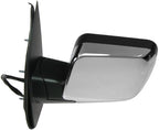 TRQ 2 Piece Driver and Passenger Side Mirror Assembly Set Electric Adjustment Heated No Memory Puddle Light Chrome Compatible